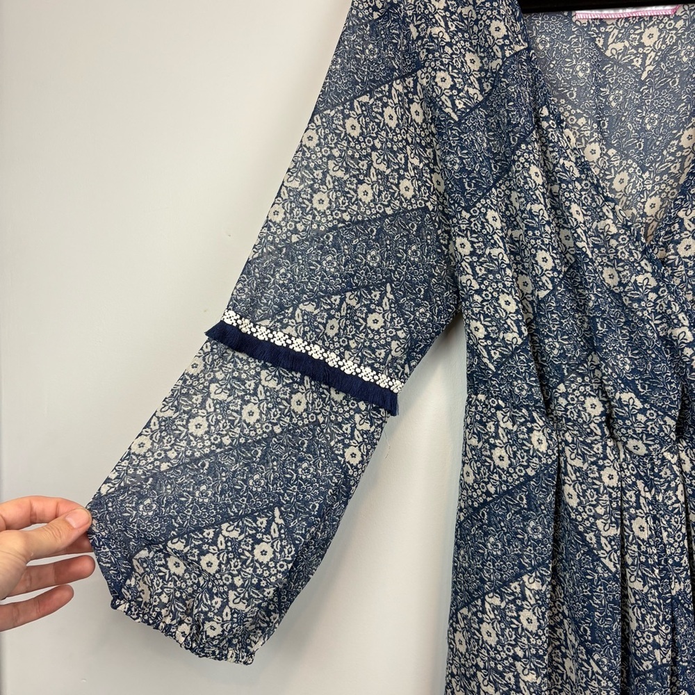 California Moonrise Boho Floral Maxi Dress | Free-Flowing Wildflower Aesthetic - Picture 4 of 15